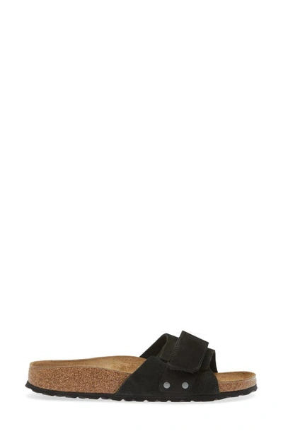 Birkenstock Oita Womens Suede Round Toe Slide Sandals In Black