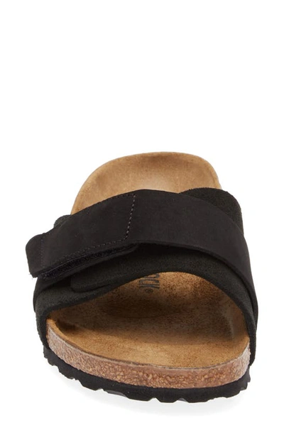 Birkenstock Oita Womens Suede Round Toe Slide Sandals In Black