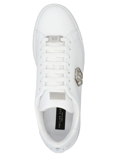 Shop Philipp Plein Hexagon Sneakers White