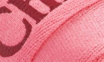 Chloé Woody Logo-print Slides In 9r5 Pink-red 1
