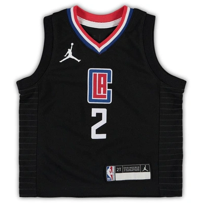 Shop Jordan Brand Toddler  Kawhi Leonard Black La Clippers 2020/21 Jersey