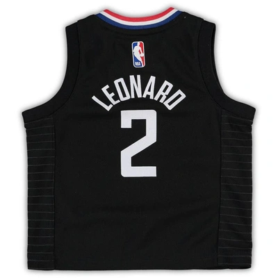 Shop Jordan Brand Toddler  Kawhi Leonard Black La Clippers 2020/21 Jersey