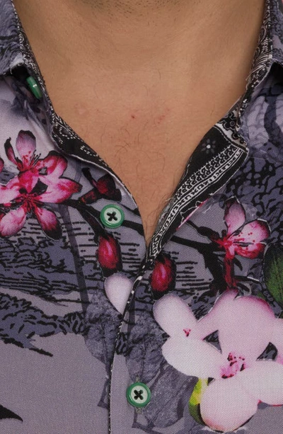 Shop Robert Graham Langham Floral Short Sleeve Button-up Shirt In Multi