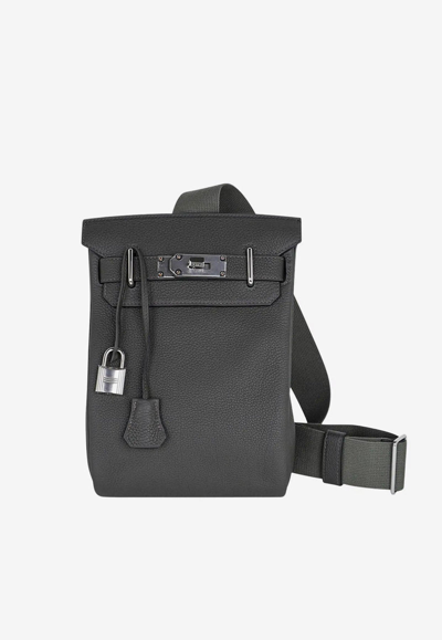 Real 1:1 full handmade Hermes HAC a dos PM Kelly Backpack