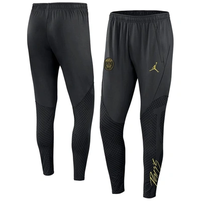 Shop Jordan Brand Black Paris Saint-germain 2022/23 Strike Performance Training Pants