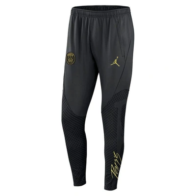 Shop Jordan Brand Black Paris Saint-germain 2022/23 Strike Performance Training Pants