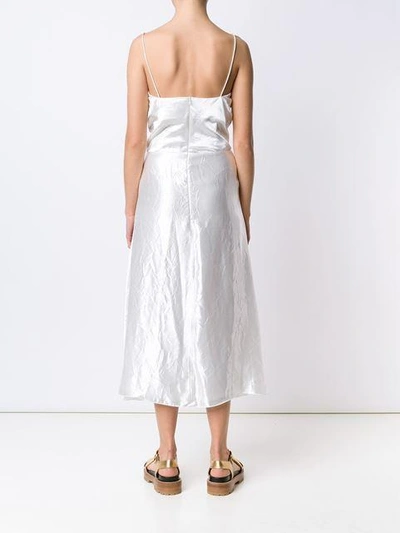 Shop Victoria Beckham Ruched Cami Dress - White