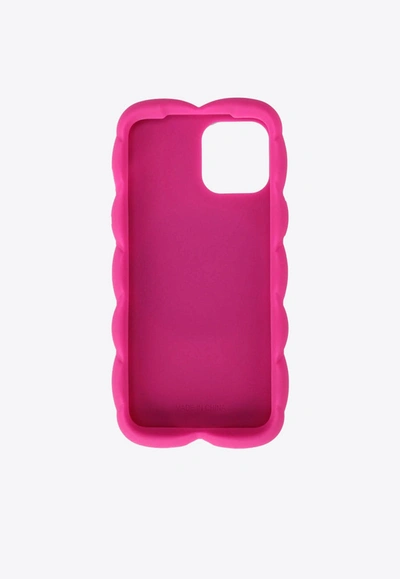 Shop Dolce & Gabbana Dg Logo Quilted Iphone 12 Pro Rubber Case In Fuchsia