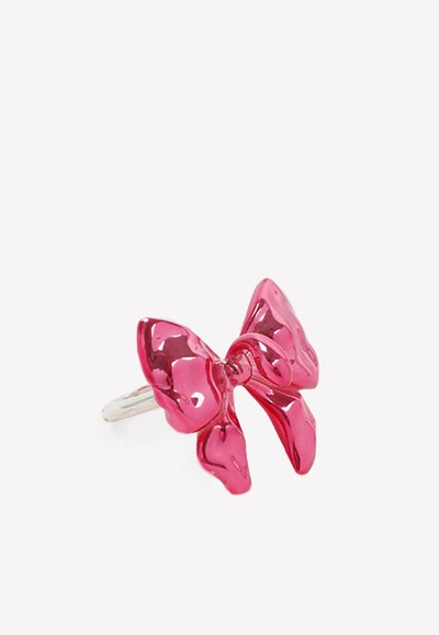 Shop Hugo Kreit Bow Ring In Pink