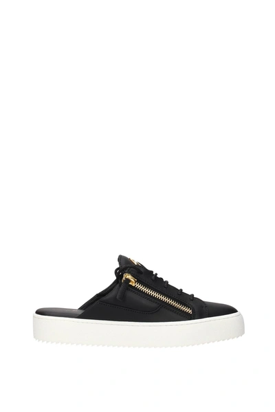 Shop Giuseppe Zanotti Slippers And Clogs Leather Black