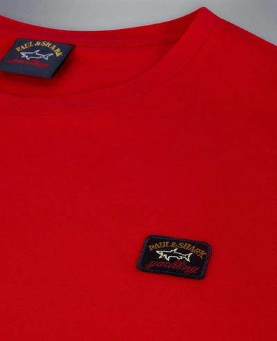 Shop Paul & Shark T-shirt In Red