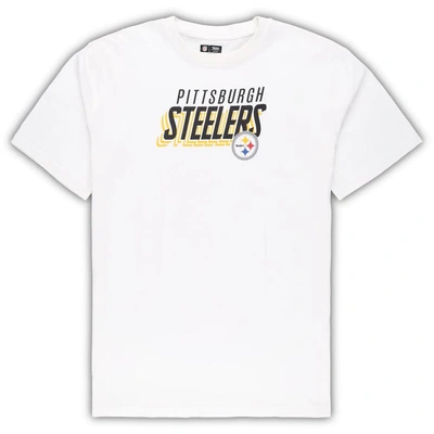 Concepts Sport White/charcoal Pittsburgh Steelers Big & Tall T-shirt And  Shorts Set