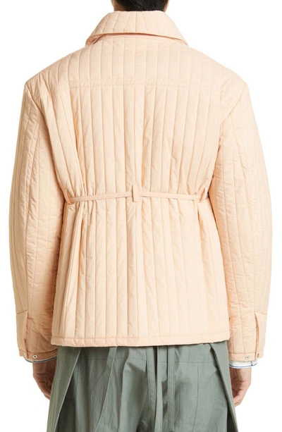 Shop Craig Green Quilted Worker Jacket In Peach