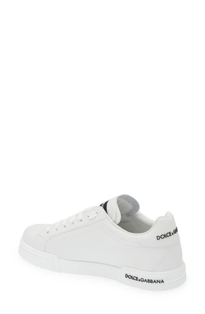 Shop Dolce & Gabbana Dolce&gabbana Portofino Logo Detail Sneaker In White