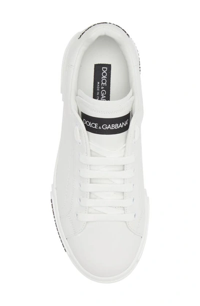Shop Dolce & Gabbana Dolce&gabbana Portofino Logo Detail Sneaker In White