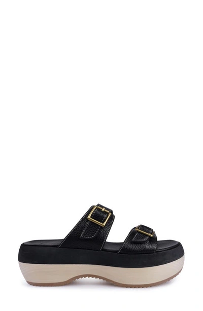 Zigi Artisan Bernat Platform Sandal In Black Leather
