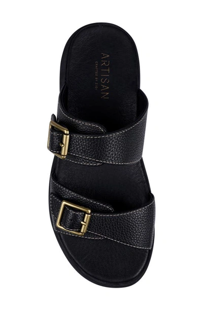Zigi Artisan Bernat Platform Sandal In Black Leather