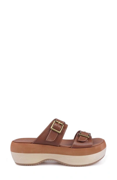 Zigi Artisan Bernat Platform Sandal In Saddle