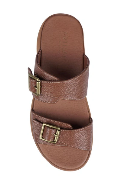 Zigi Artisan Bernat Platform Sandal In Saddle