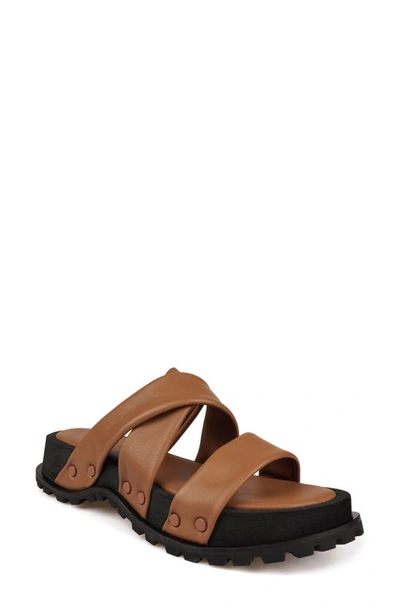 Shop Zigi Artisan Artisan Crafted By Zigi Elixa Platform Sandal In Saddle