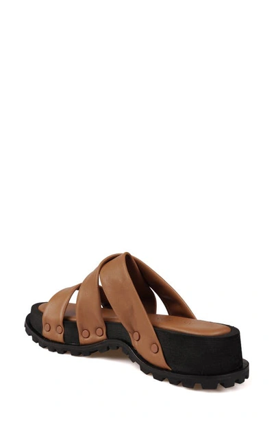 Zigi Artisan Elixa Platform Sandal In Saddle