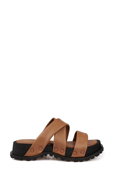 Shop Zigi Artisan Elixa Platform Sandal In Saddle