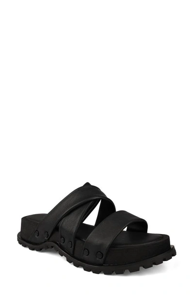 Shop Zigi Artisan Elixa Platform Sandal In Black Leather