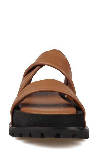 Shop Zigi Artisan Elixa Platform Sandal In Saddle