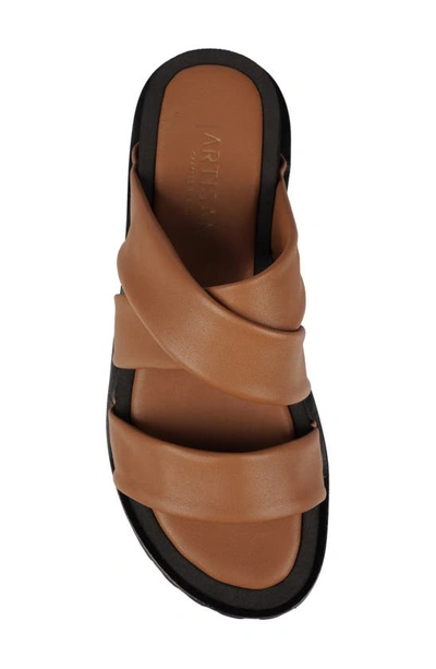 Shop Zigi Artisan Artisan Crafted By Zigi Elixa Platform Sandal In Saddle