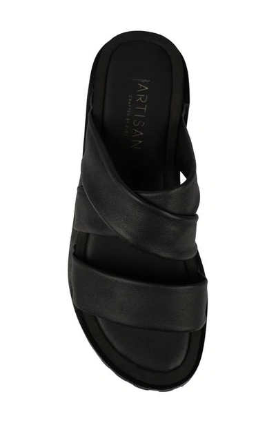 Zigi Artisan Elixa Platform Sandal In Black Leather
