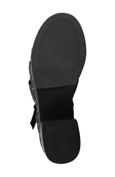 Zigi Artisan Lorenza Platform Fisherman Sandal In Black Leather