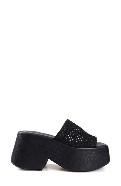 Shop Zigi Artisan Melina Platform Sandal In Black Fabric