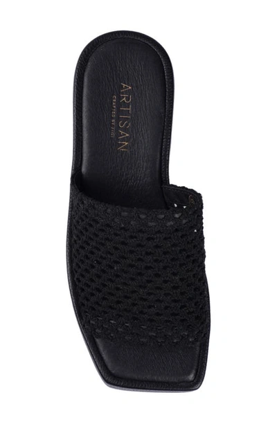 Zigi Artisan Melina Platform Sandal In Black Fabric
