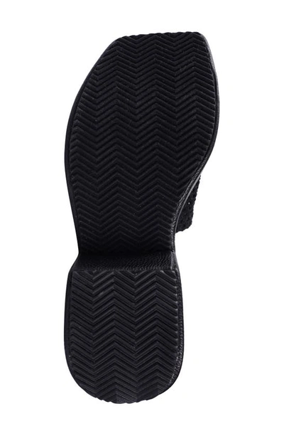 Zigi Artisan Melina Platform Sandal In Black Fabric