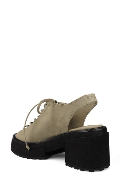 Zigi Artisan Monserrat Platform Slingback Sandal In Mushroom Leather