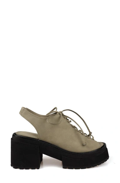 Zigi Artisan Monserrat Platform Slingback Sandal In Mushroom Leather