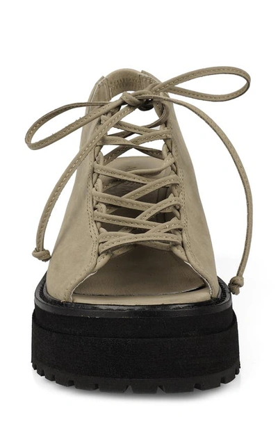 Zigi Artisan Monserrat Platform Slingback Sandal In Mushroom Leather