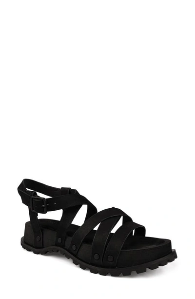 Shop Zigi Artisan Artisan Crafted By Zigi Malu Platform Sandal In Black Leather