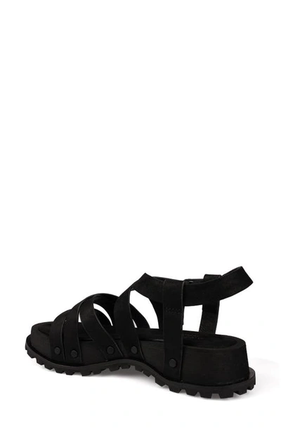 Shop Zigi Artisan Artisan Crafted By Zigi Malu Platform Sandal In Black Leather