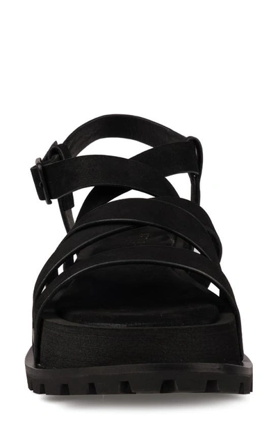 Zigi Artisan Malu Platform Sandal In Black Leather
