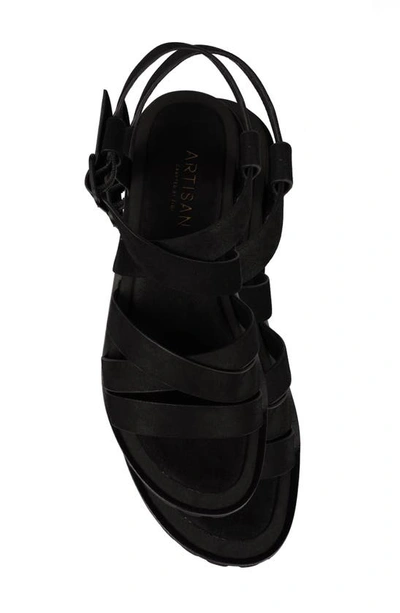 Shop Zigi Artisan Artisan Crafted By Zigi Malu Platform Sandal In Black Leather