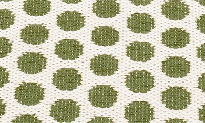 Pappelina Noa Polka Dot Indoor/outdoor Rug In Green Tones