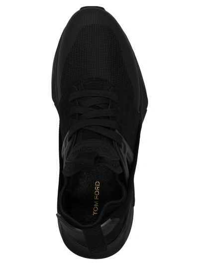 Shop Tom Ford Logo Techno Sneakers