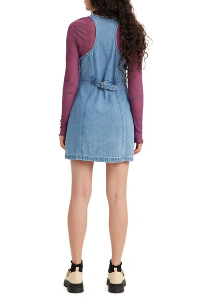 Shop Levi's Rio Zip-up Nonstretch Denim Dress In Check Yourself 2