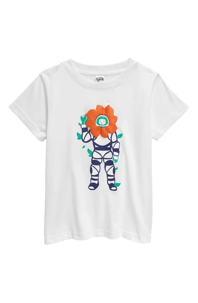 Shop Billionaire Boys Club Kids' Flower Child Cotton Graphic T-shirt In White