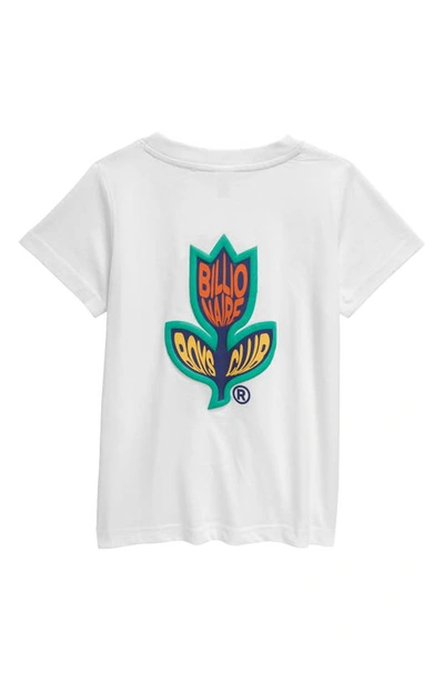 Shop Billionaire Boys Club Kids' Flower Child Cotton Graphic T-shirt In White