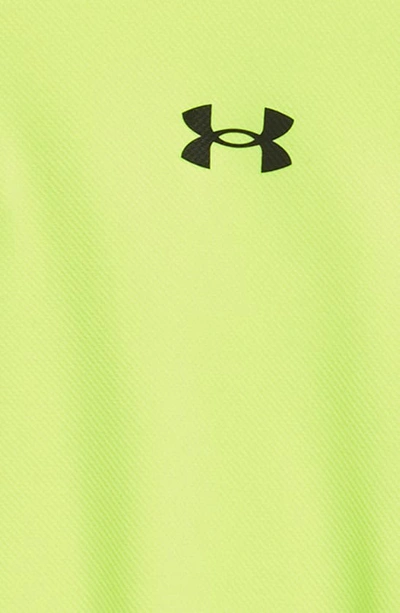 Shop Under Armour Kids' Performance Polo In Lime Surge / Black