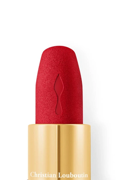 Shop Christian Louboutin Rouge Louboutin Velvet Matte On The Go Lipstick In Red Dramadouce 005