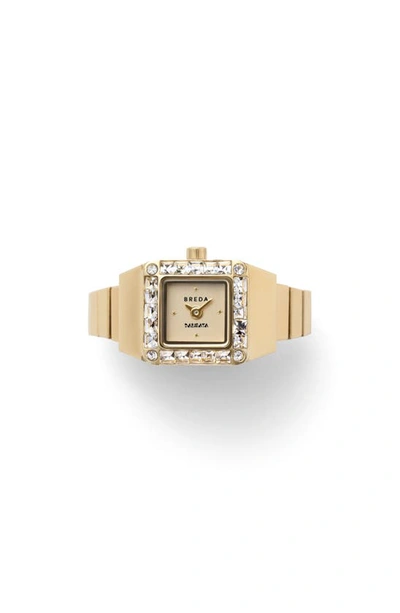 Shop Breda X Dalmata Ring Watch In Gold