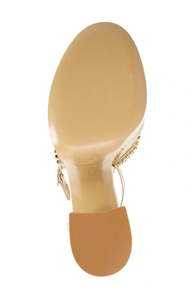 Shop Nalebe Stellar Crystal Mesh Platform Sandal In Gold Mirror